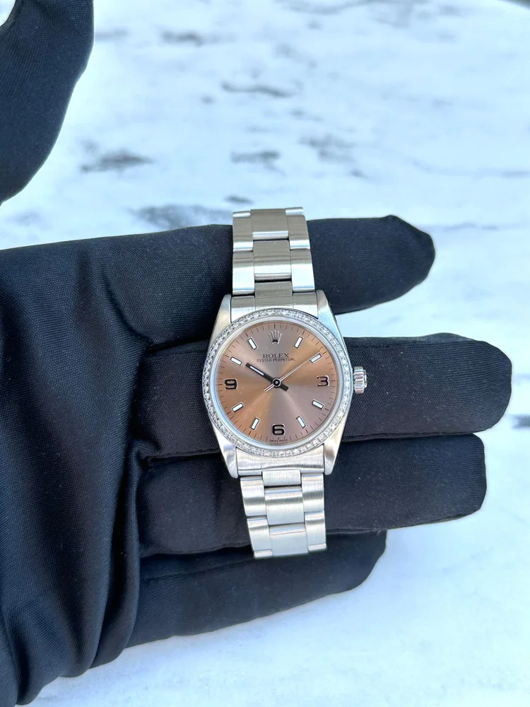 Rolex Oyster Perpetual 31 Custom diamond bezel